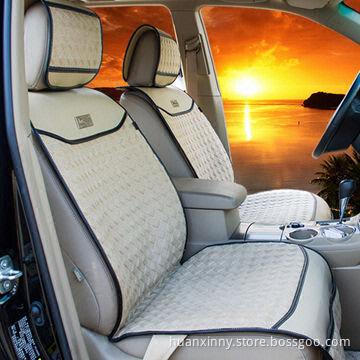 Cream car seat cushion, exquisite pattern, low price